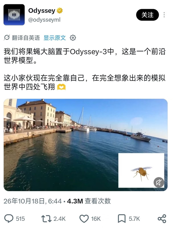 现实版《黑客帝国》：果蝇在AI世界里活了