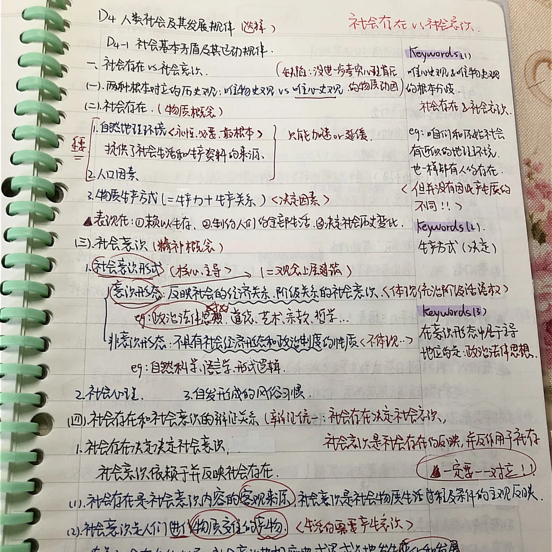 【考研政治笔记】马哲D4唯物史观