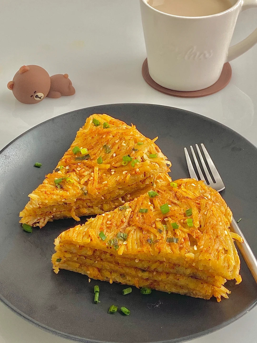 ☀️10.10日休息日早餐｜外酥里糯的土豆饼😋