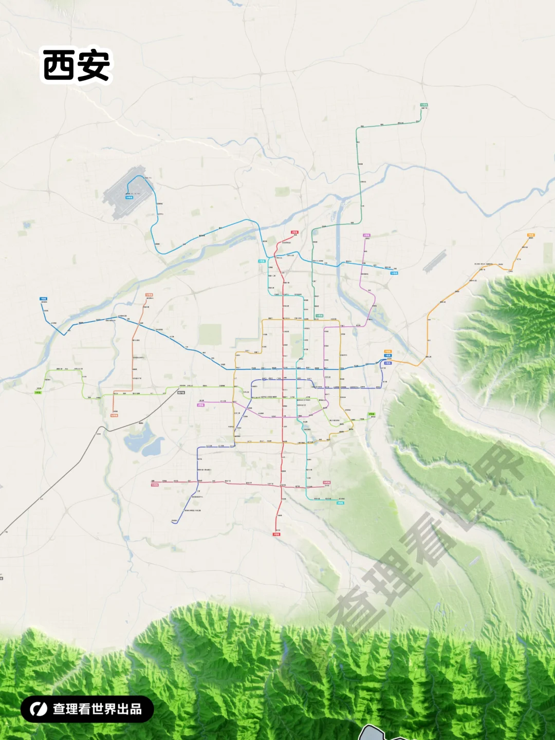 中国各大城市地铁线路图合集（二）
