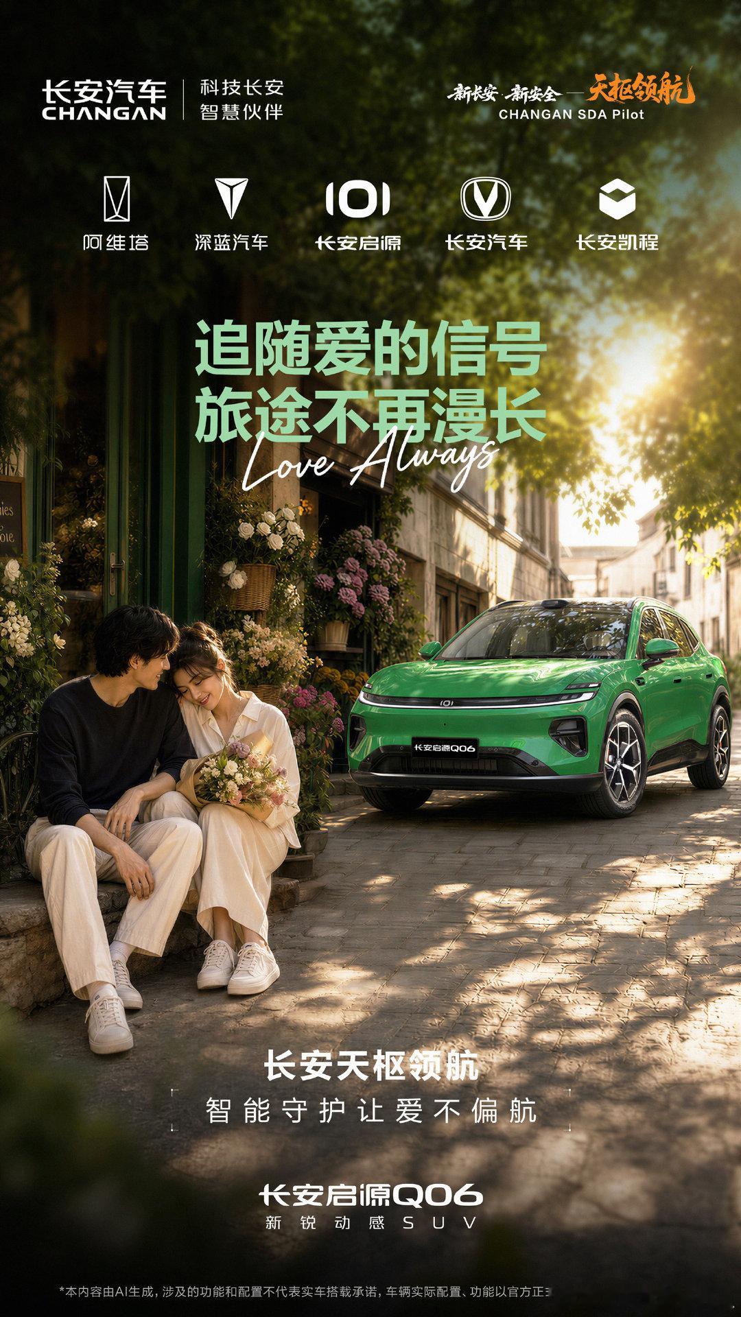 每一次出发，都因爱坚定
每一段路途，都有爱同行
长安天枢领航，科技守护，让爱安心抵达科技长安智慧伙伴#天枢领航央企智造安全可靠#天枢领航智行中国#长安汽车# ​