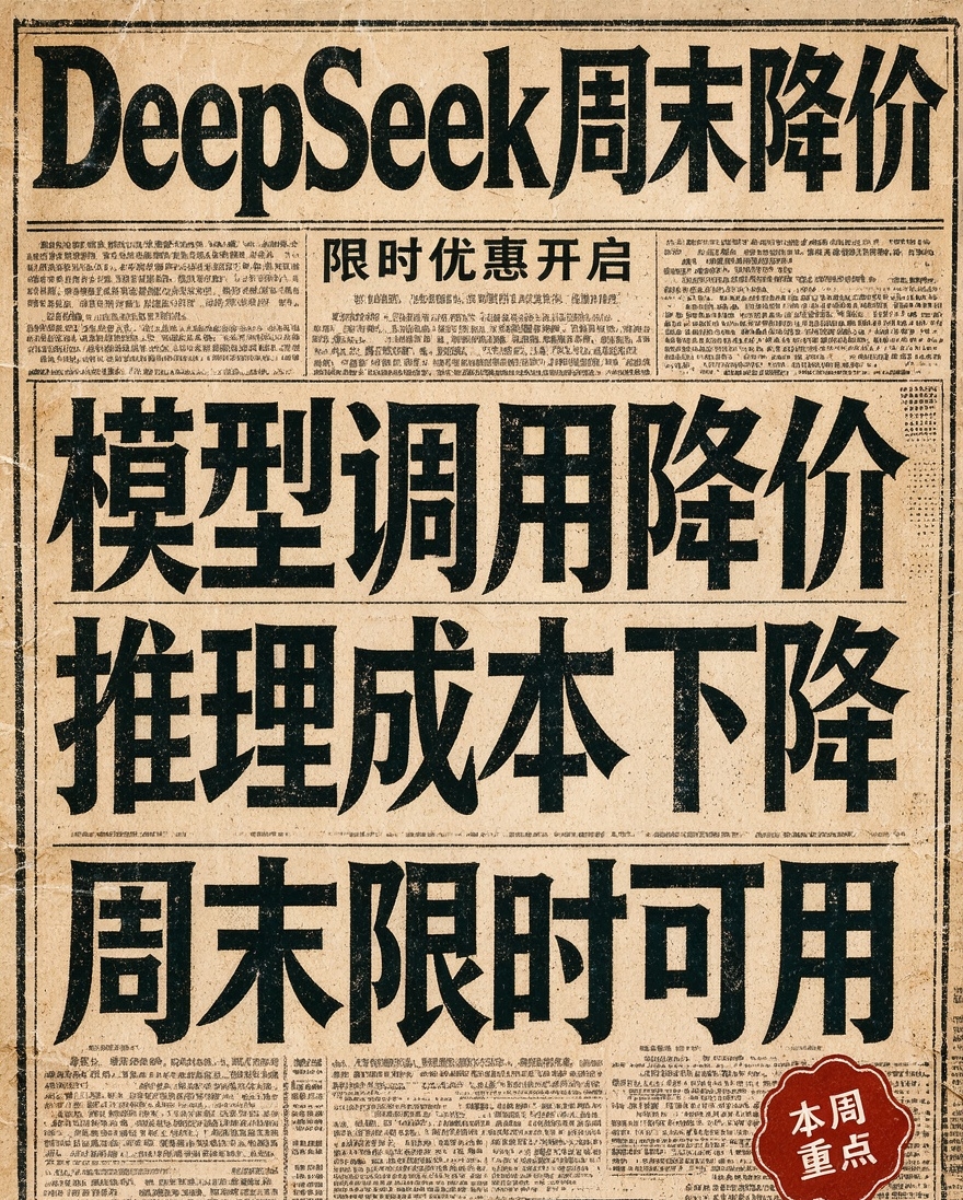 DeepSeek API 把周末价格拉低了。这是要鼓励加班的节奏[呲牙] ，8月23日0时起，开放平台调整峰谷计费，周六、周日全天统一按低谷价收费，开发者不用再盯着高峰时段抢调用。

此前，高峰价是低谷价的两倍。以旗舰模型为例，每百万tokens输出，高峰收费27元，低谷仅13.5元。如今周末直接按