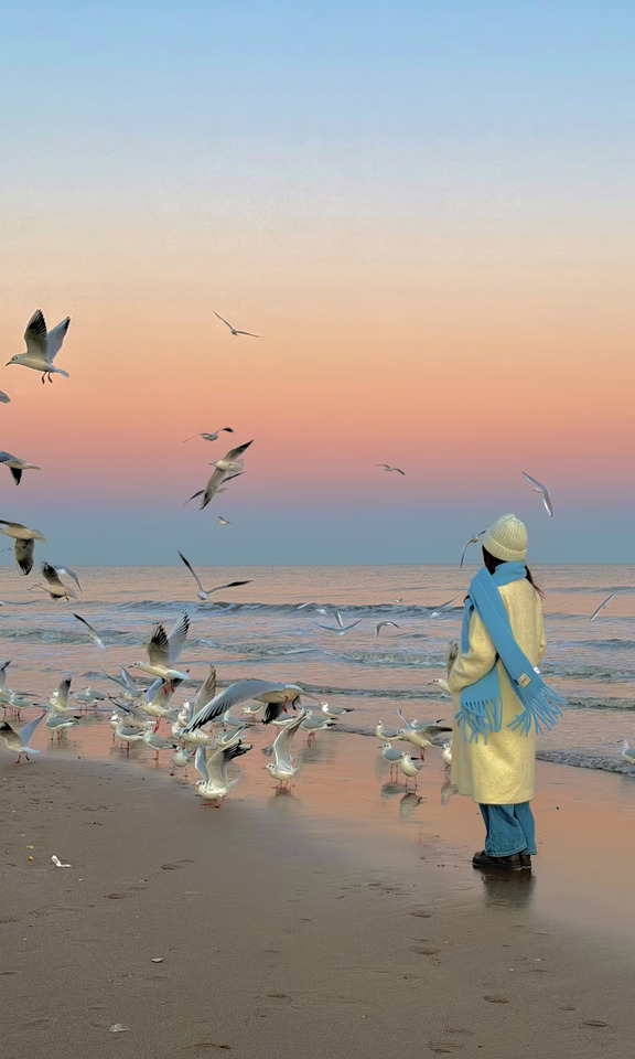 全屏Live～阿那亚的🩷蓝粉日落直接封神啦！