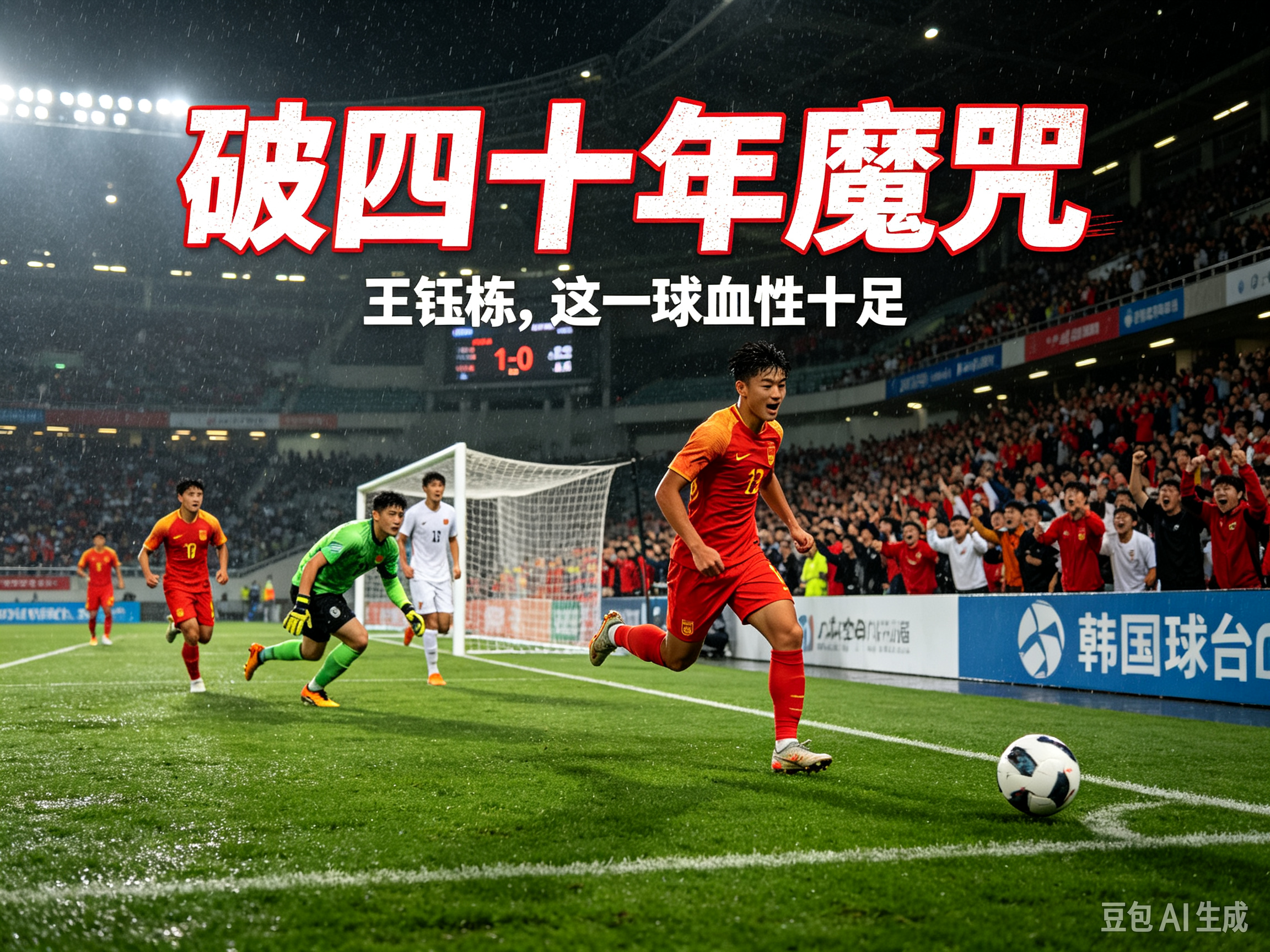 门将哭着揽全责！国足亚运队遭韩国逆转，四十年进球荒刚破就出局