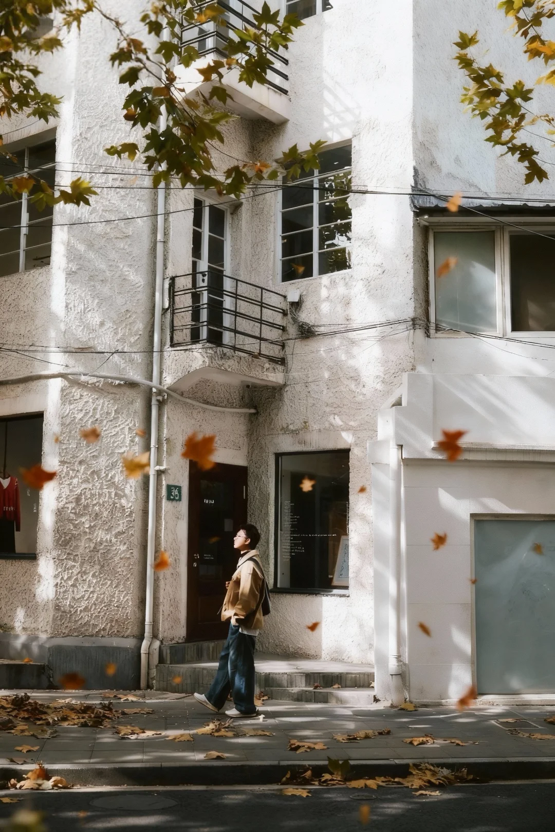 上海梧桐落叶Citywalk 闭环路线错过等一年