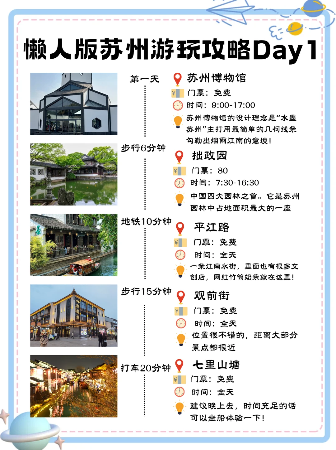 写给准备来苏州玩的👭懒人苏州游玩攻略