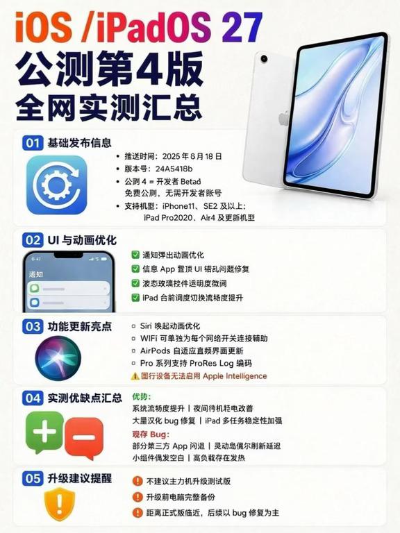 别乱更！iOS27 Beta4公测版优缺点全览✅