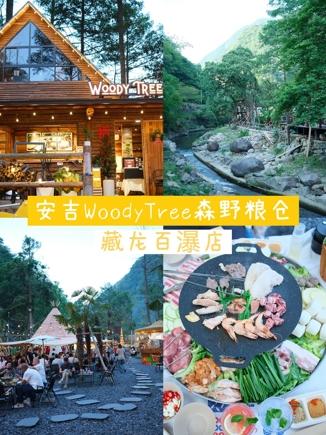 安吉避暑好去处🌿在森林野溪边大口吃烤肉
