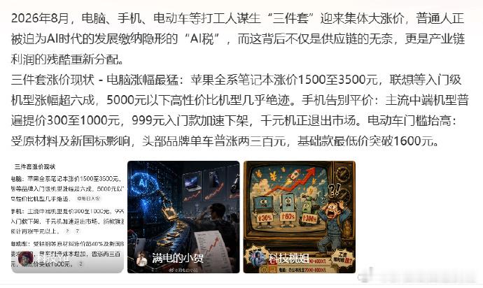 电脑、手机、小电驴都涨价了！不过现在也有不涨和打折对呀！工资不涨，房价...