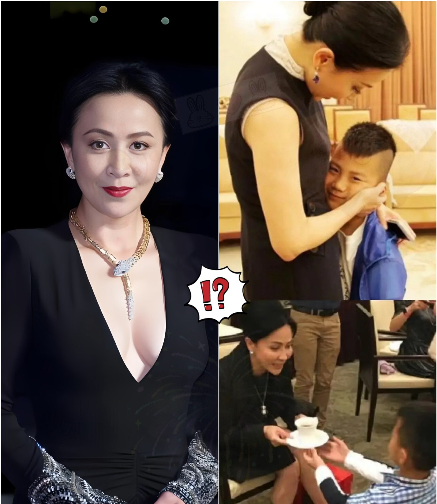 一次，胡军对膝下无子的刘嘉玲说：“姐，想要儿子么？”刘嘉玲一口干完白酒：“别开玩笑了，下辈再说吧！”胡军连忙拦住说：“姐，我的儿子，白送的要不要？”

刘嘉玲没有亲生孩子，却在2015年认下了胡军的儿子胡皓康。那场认亲仪式上，康康跪地奉茶，喊她一声干妈，刘嘉玲接过茶杯时红了眼眶。

这段关系的起点，