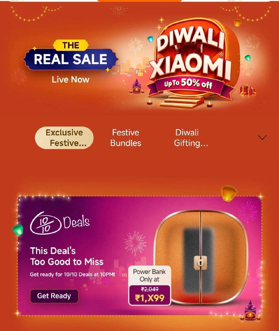 小米印度的年度大促Diwali with Xiaomi已于10月8日启动：

全品类最高优惠50%，手机最高省15000卢比；刚上市的REDMI Note 17系列25999卢比起，电视、平板等生态产品同步参与。

排灯节（Diwali，今年11月8日）是印度最重要的节日，也是全年最大的消费季，地位类似中国的双11。

#小米科技[超话]# ​