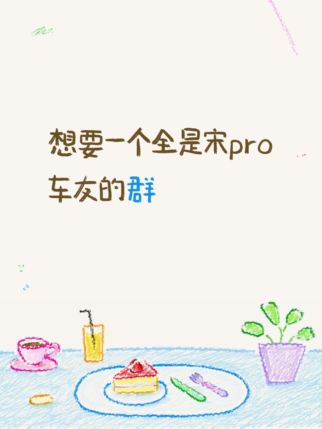 来自@群聊·2026年宋pro车友群8：
想要一个全是宋pro车友的群
比亚迪宋pro 车友交流群 车友群