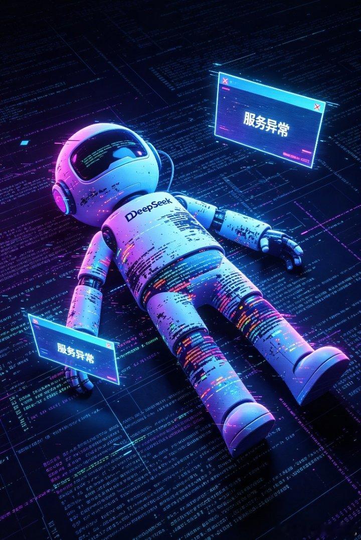 #DeepSeek深夜接连宕机#
[苦涩]DeepSeek两度凌晨大面积瘫痪，出现报错问题，这已是年内第18次服务异常。 ​