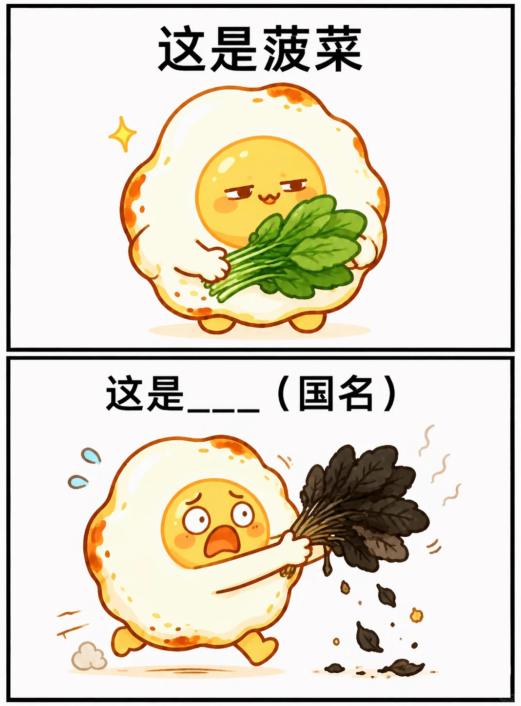 一只煎蛋蛋 | 谐音梗猜国家名{世界杯版）