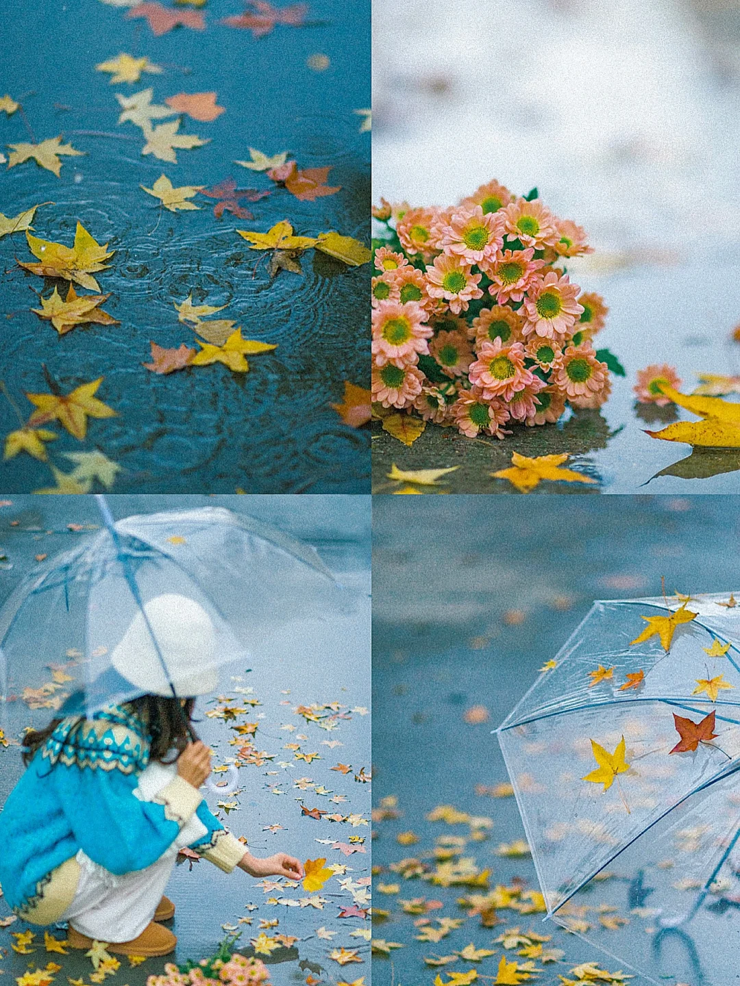 阴雨天不露脸氛围感拍照|手机调色滤镜教程