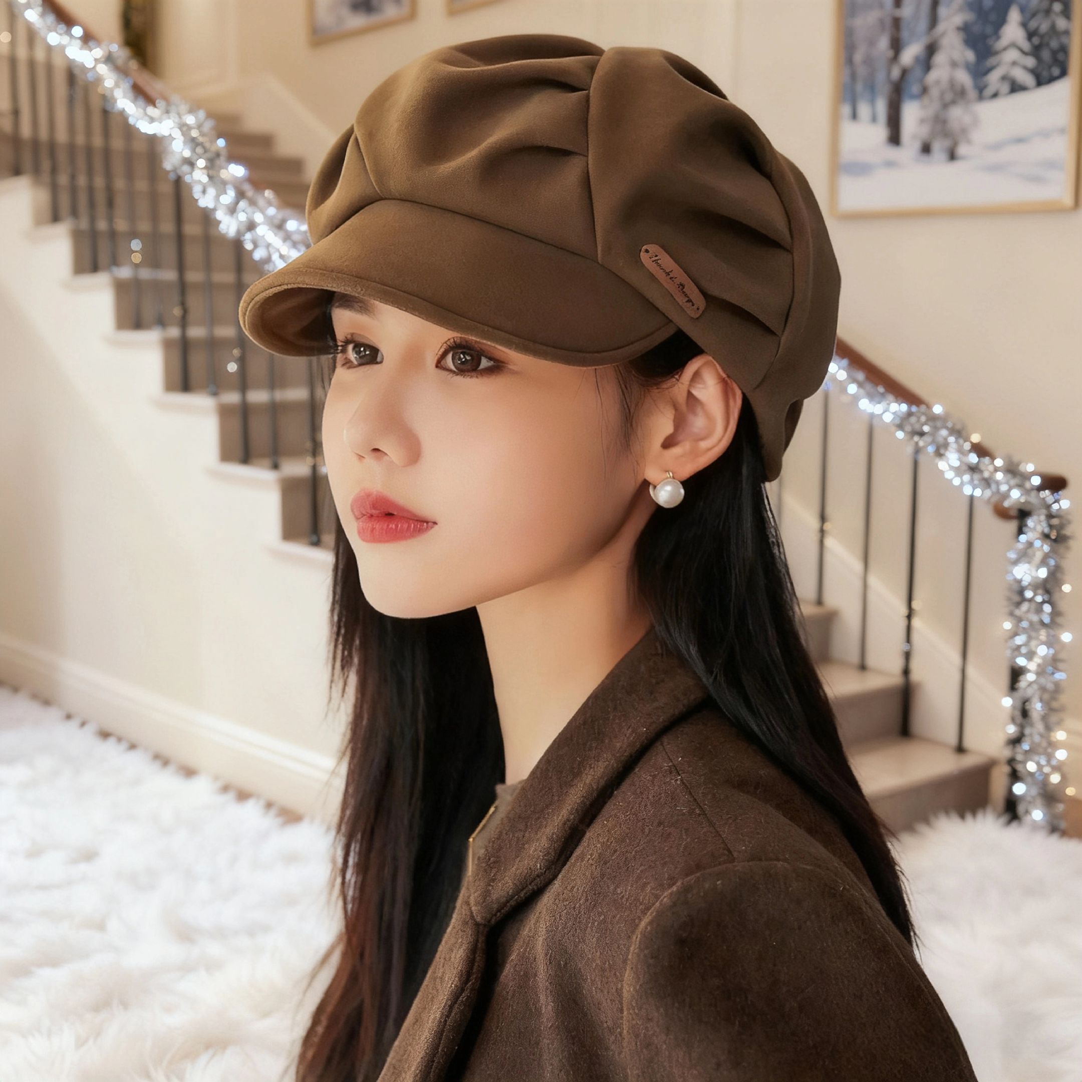 <p>韩系穿搭 时尚 帽子 帽子控小姐姐 洋气 <!--{img:0}...