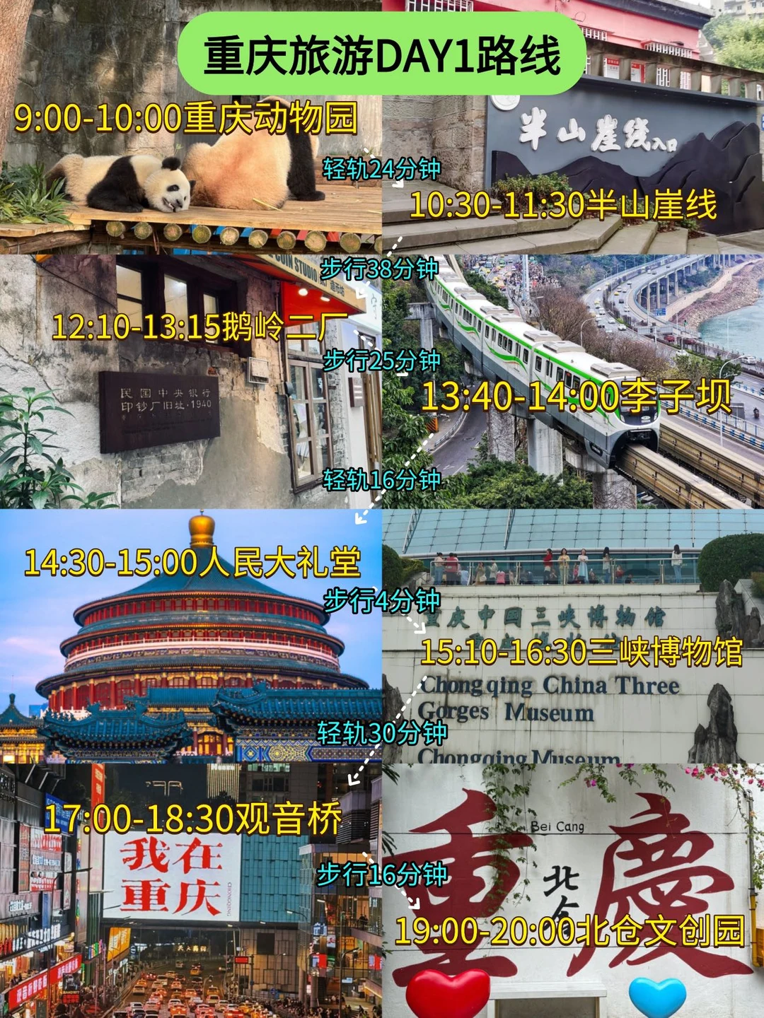 重庆极限两日游：48小时打卡16个热门景点！