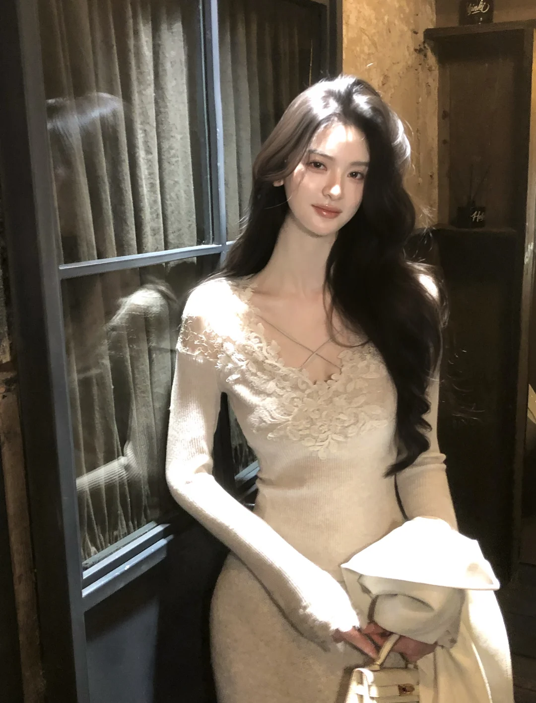 美女味很浓的秋冬内搭