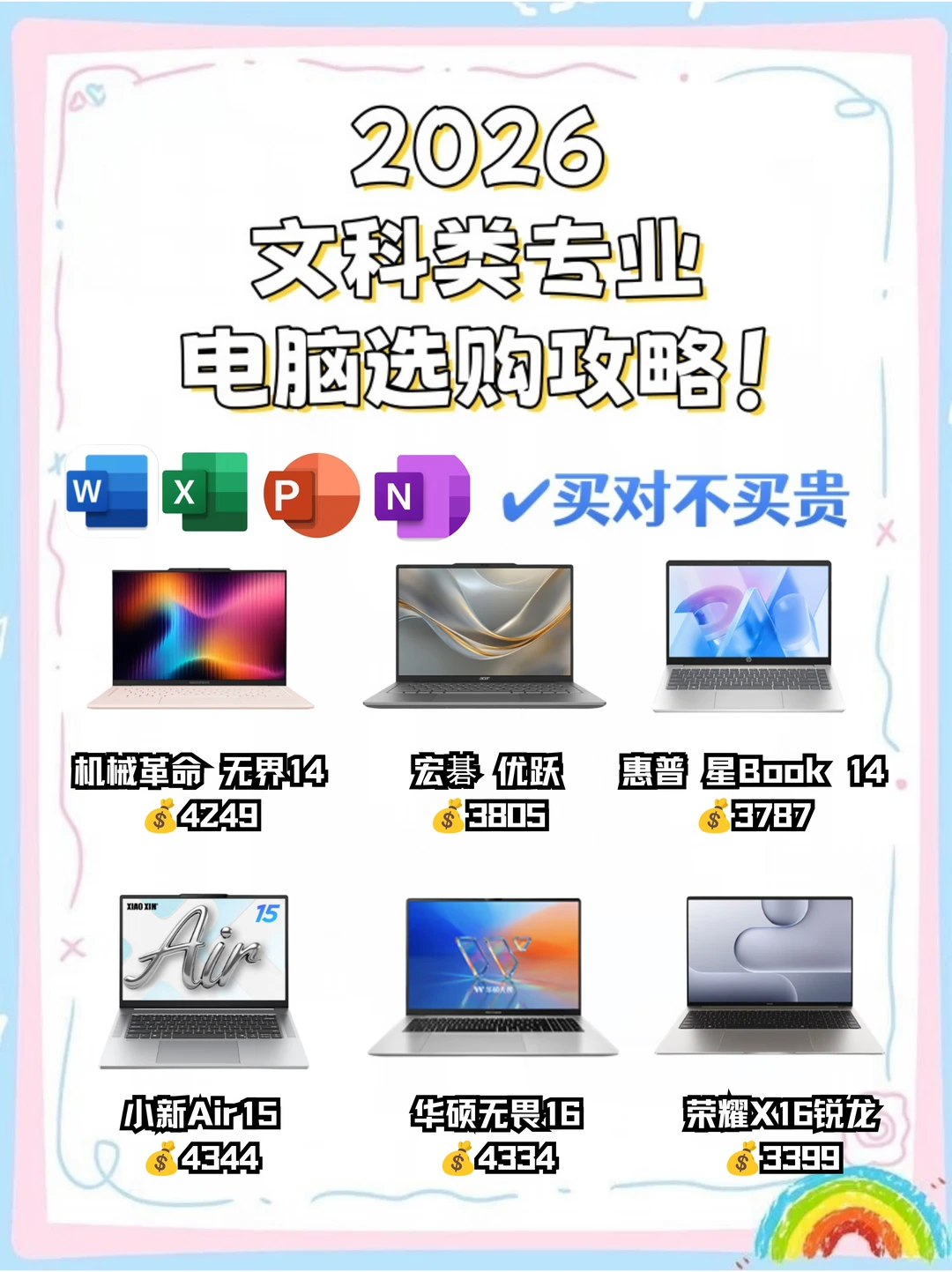 2026年最新文科类专业开学季电脑选购指南🧭