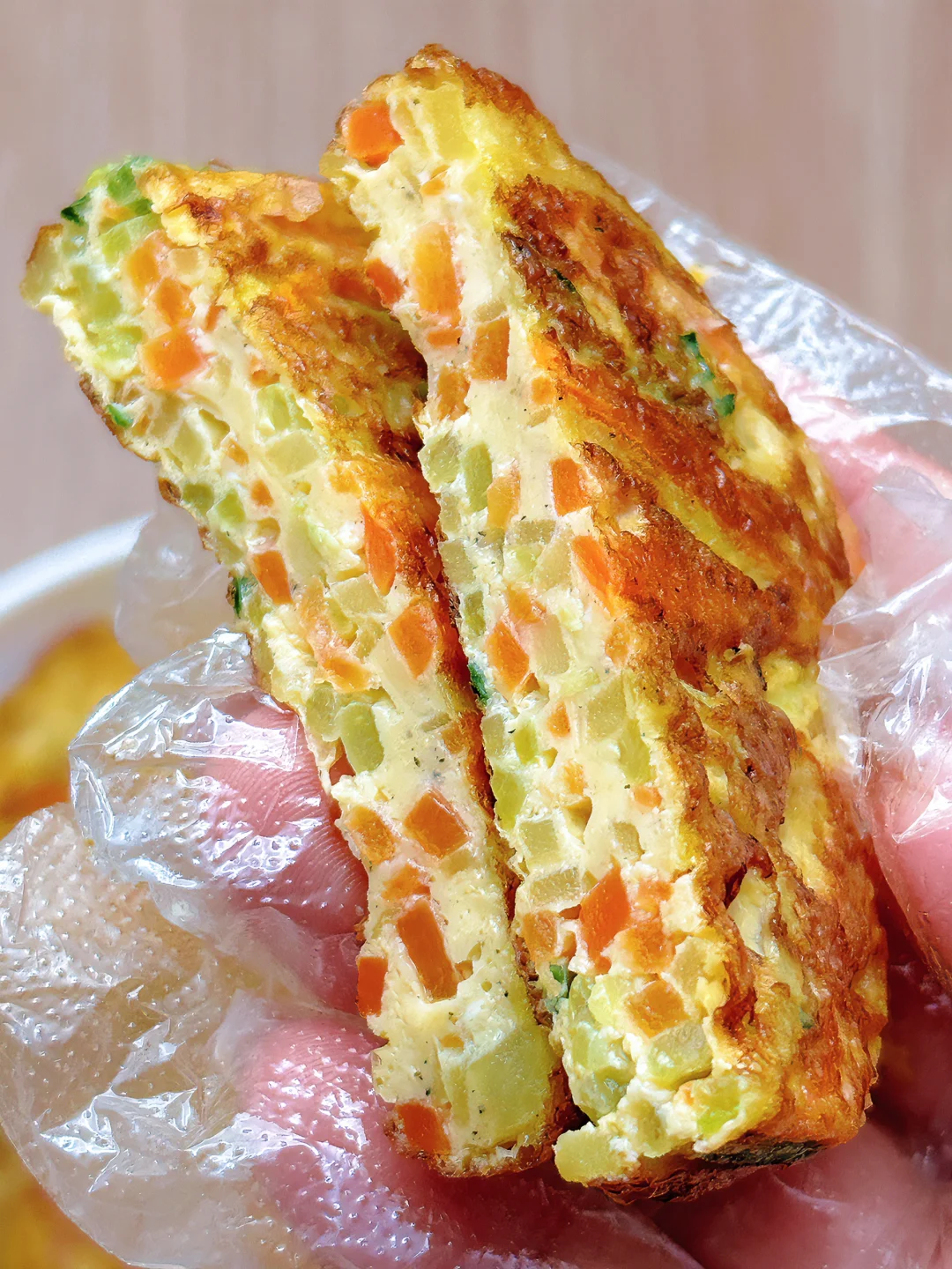 这个鸡蛋饼也太好吃了，一个饼才20大卡😋