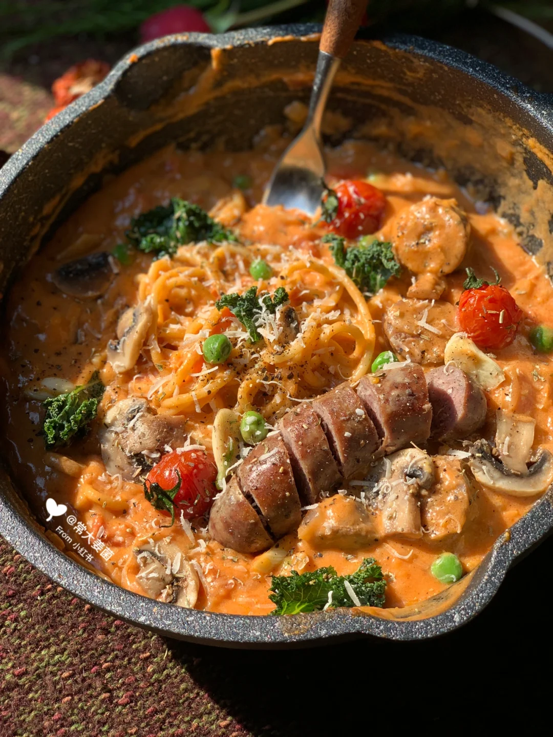 牛肉茄汁奶酪浓汤意面🍝🍅🧀