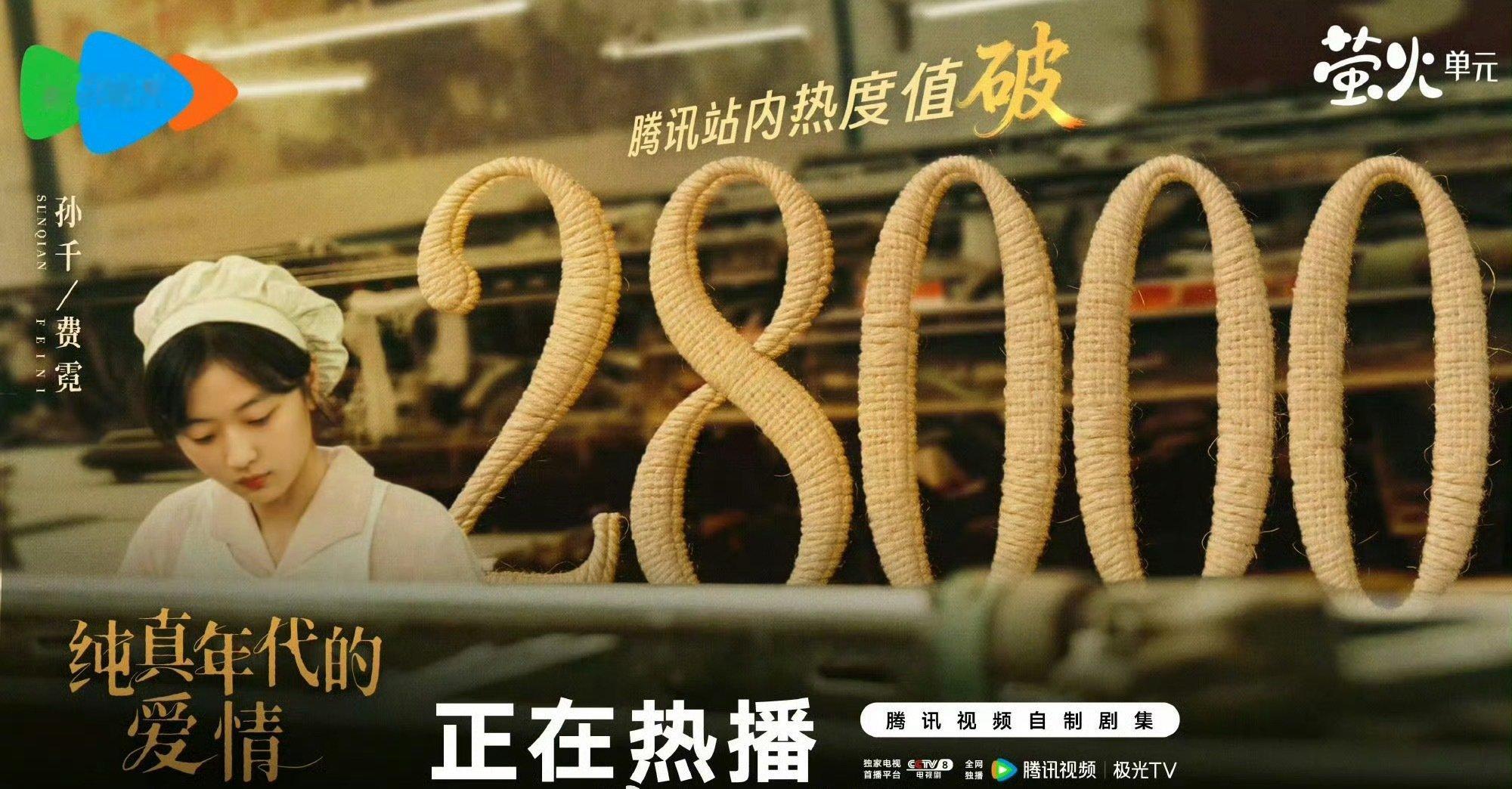 #孙千2026实绩# 
《纯真年代的爱情》《早春晴朗》都是叫好又叫座的口碑剧，《早春晴朗》热度破万，《纯真年代的爱情》收破2w8，在今年两大平台都是名列前茅的好剧！ ​