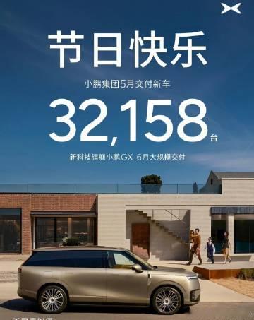 小鹏汽车 交付 32158 辆，挺稳的节奏<br /><br />下个...