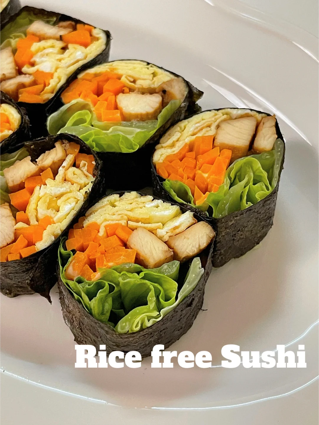 减脂期友好的无米寿司‼️颜值在线，超美味😋