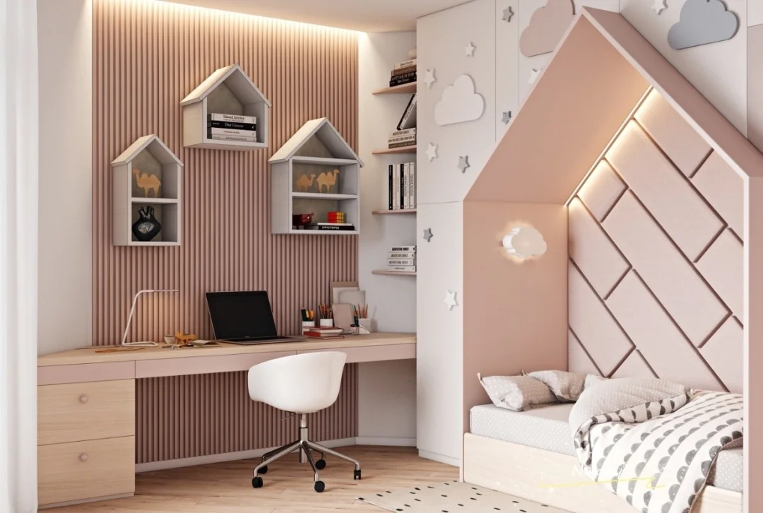 家有萌宝的看过来，可爱漂亮的儿童房设计