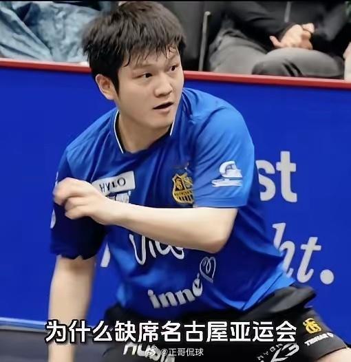 #樊振东为何未参加亚运会#
太遗憾了！小胖樊振东缺席亚运会，中国国乒男团名古屋丢金牌。
昨天男乒团体憾输日本。男乒输球可以接受，接受不了的是日本男乒球员那嚣张的样子，特别是那个叫张本的。
曾经的男乒一哥樊振东为什么不参加亚运会？是被国际乒联禁赛了，那在怎么可以在德国联赛打球？更没听说 ​