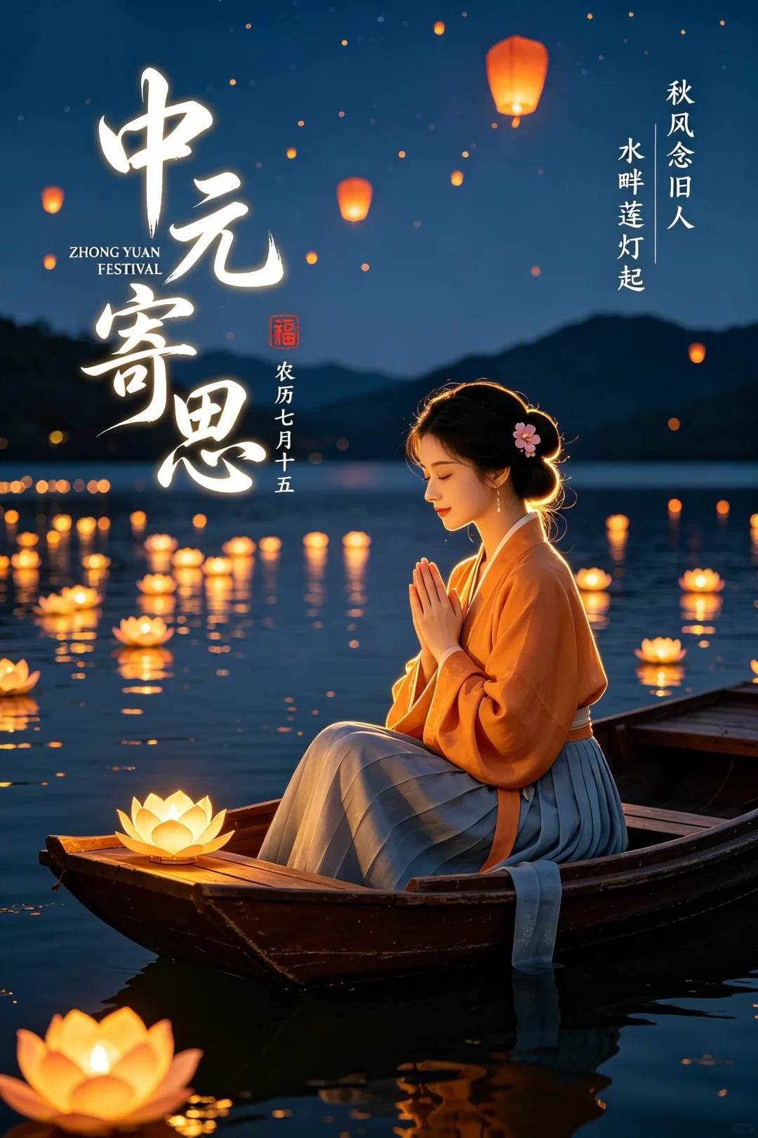 2026中元节图片海报壁纸
