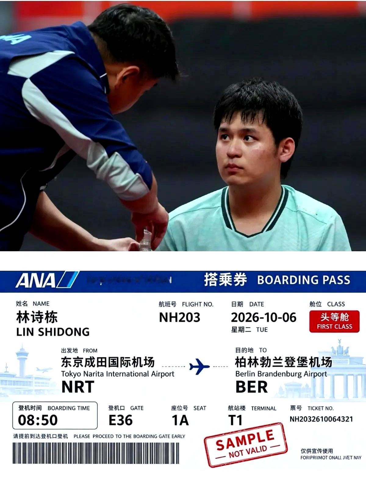 林诗栋4-0横扫王楚钦拿下亚运男单冠军，全网竟然都在喊着要给他订去德国的机票
 

一口气轰下三金一银，这战绩确实打得人热血沸腾
 

不过好多不看球的朋友还真信了，以为他要出国打球
 

其实这纯粹是乒坛老梗，当年樊振东去德国打联赛，大伙儿后来就把打球极猛的队员调侃成“解锁德国机票”
 

这小伙