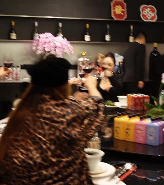 贾乃亮前妻庆生，海参配高档红酒，杜华于正也在，女儿甜馨未现身 ​