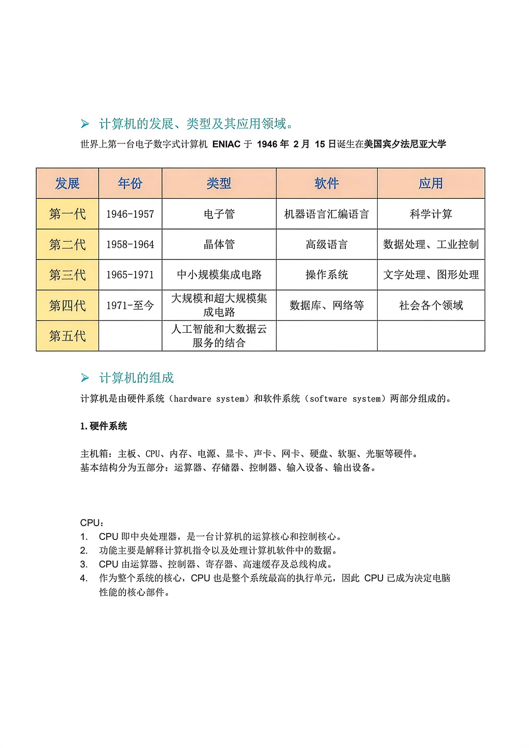 计算机一级就这8页纸直接背🔥