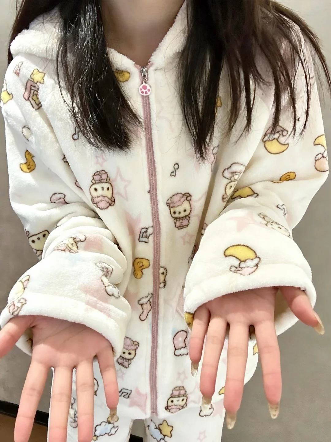 连帽+拉链!! 🐻🫧穿脱方便的情侣睡衣来了
