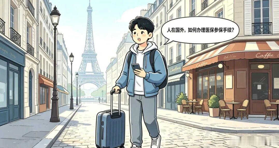 #每天学点医保知识##医保[超话]# 【出国留学医保必修课系列——人在国外，应该怎么办理参保缴费手续？】
参保登记
包含线下和线上两种方式，人在国外也能轻松办理。
线下办理：可由家人持有效身份证明到常住地或户籍所在地的医保经办机构大厅、政务服务中心等办理参保登记。
线上办理（推荐）：可通过 ​