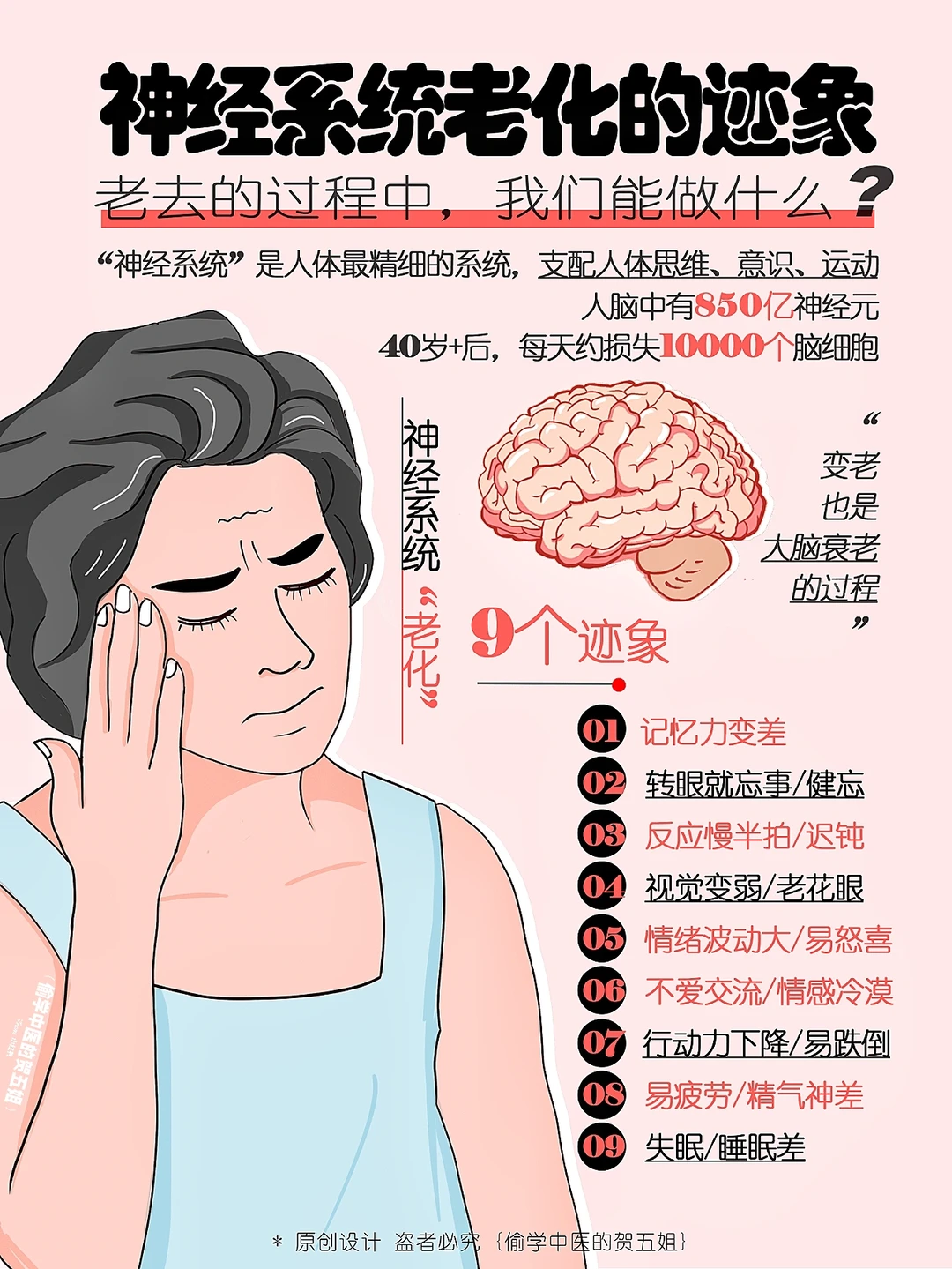 记忆力差‼️健忘迟钝‼️神经系统衰老信号⚠️