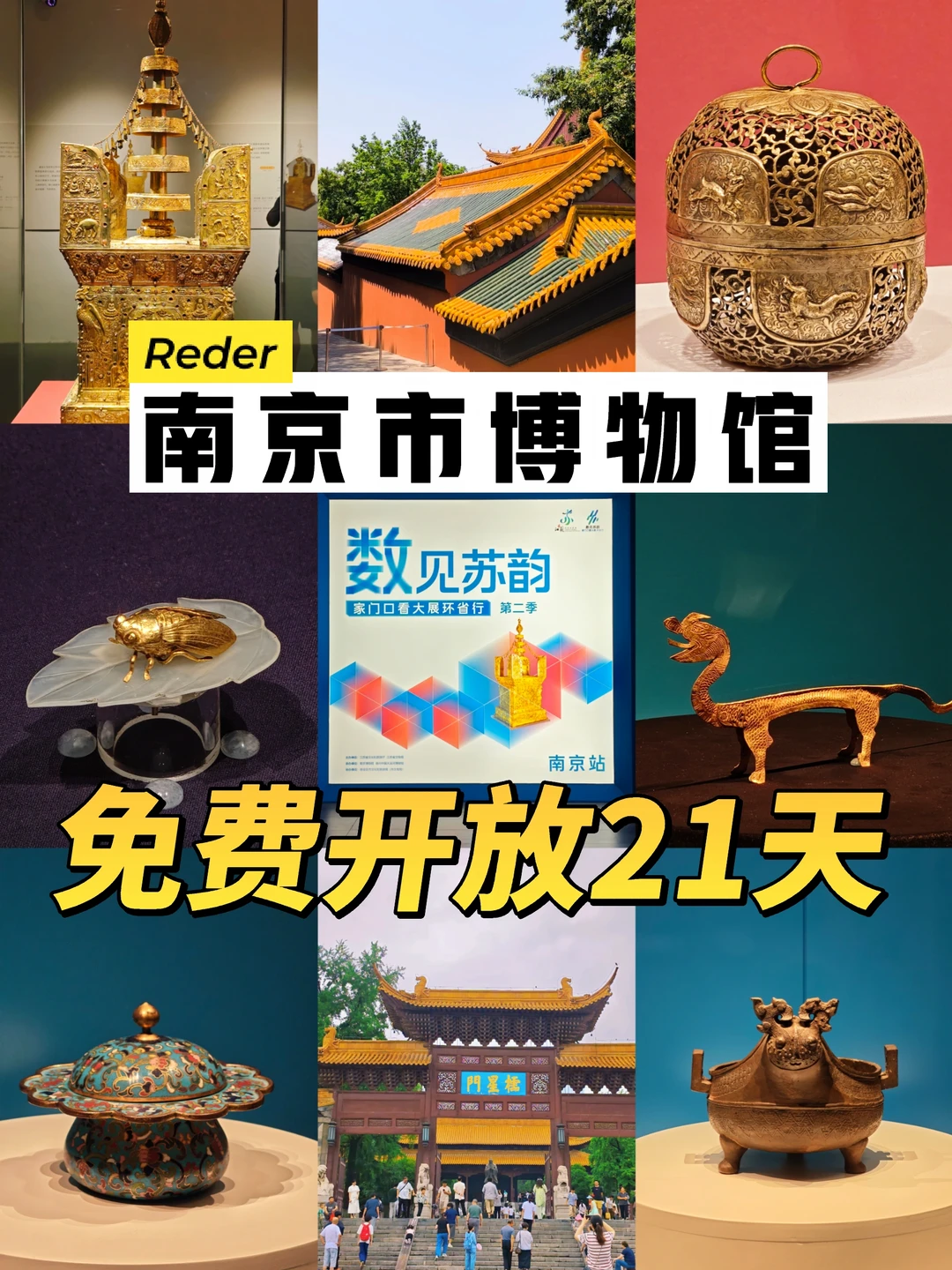 💥南京市博物馆免费21天！金蝉玉叶展出！