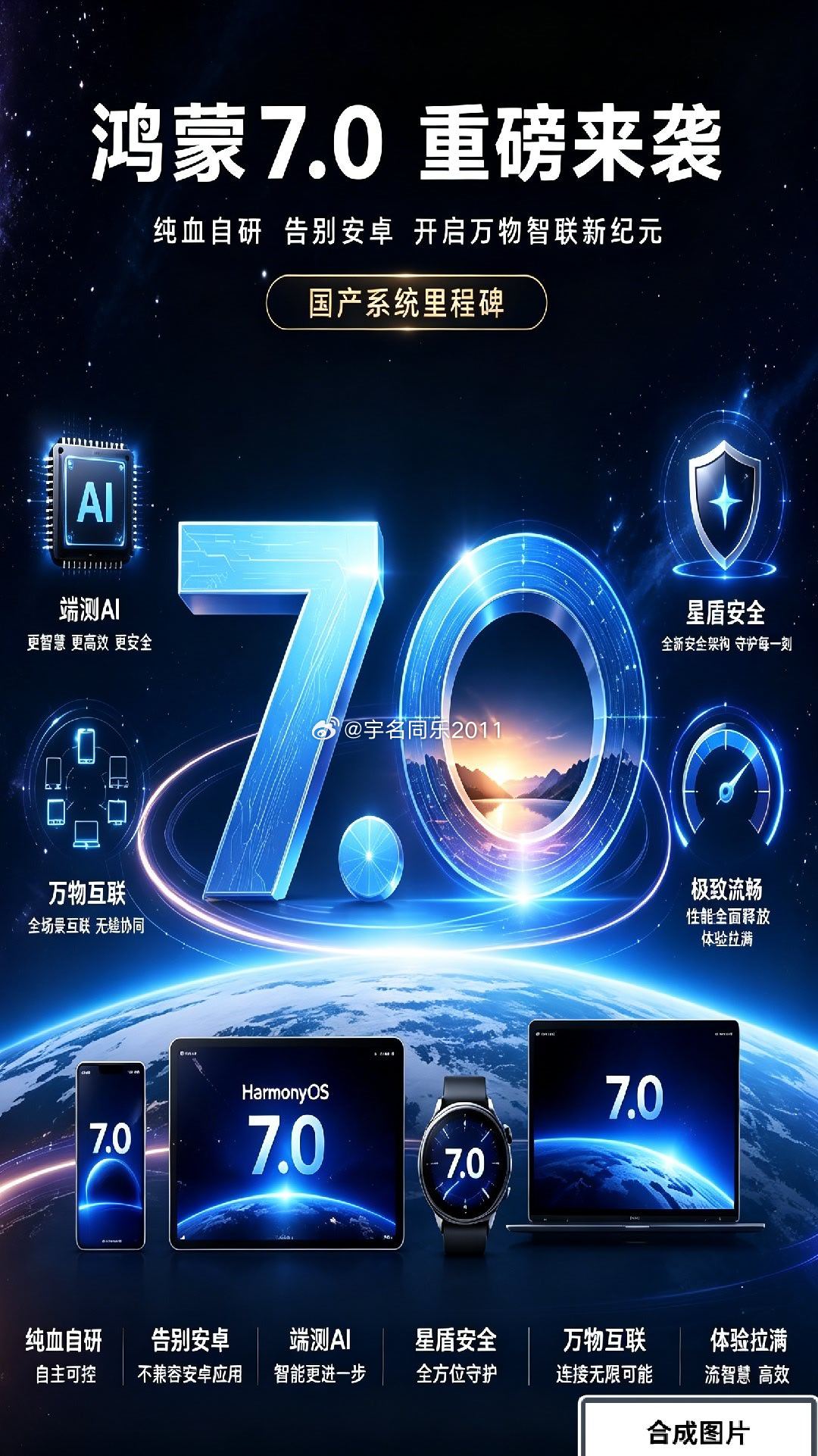 #鸿蒙系统7.0#欢迎来到！
鸿蒙系统7.0， ​
