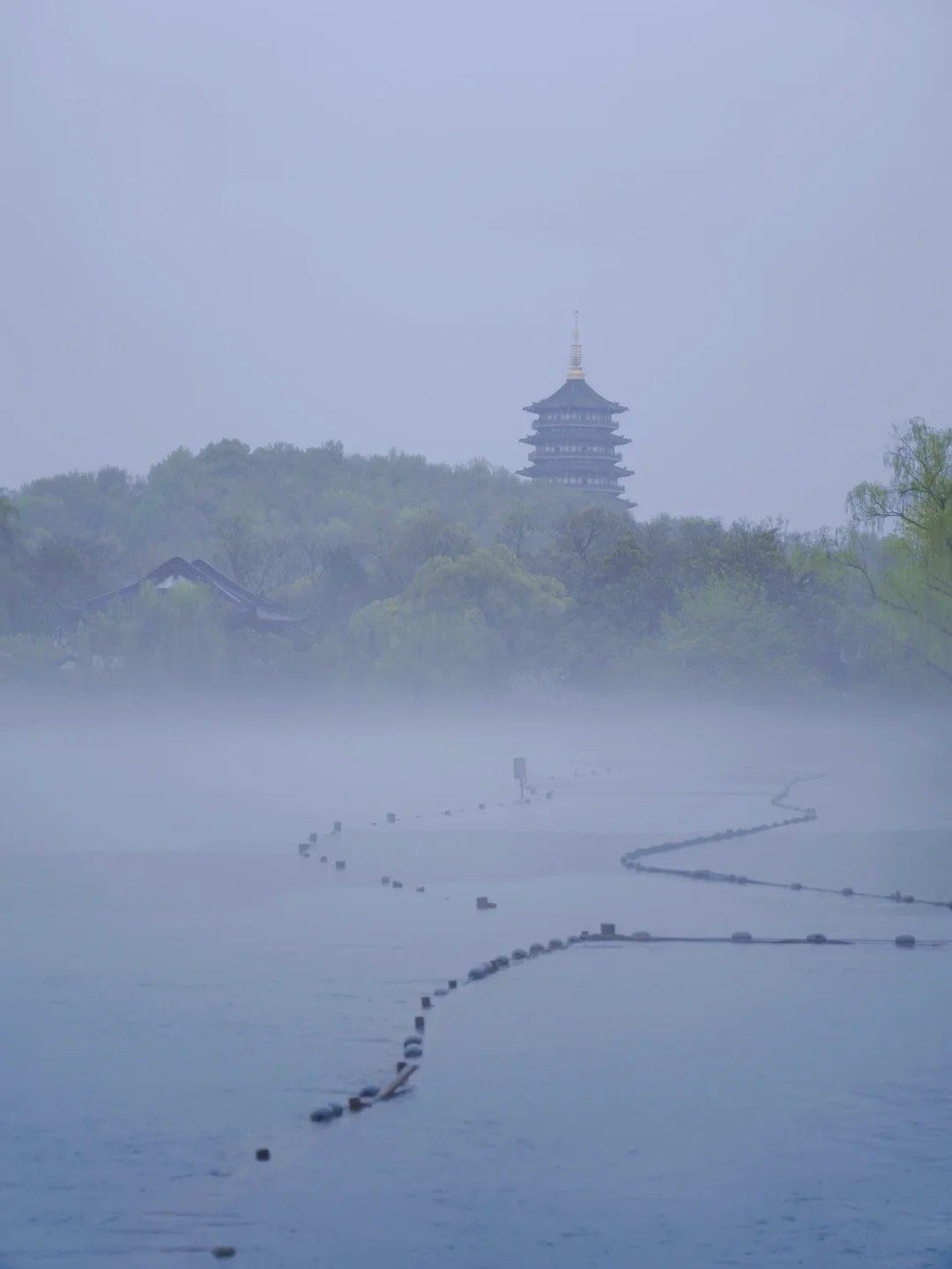 千年等一回❗️我竟然拍到了西湖仙境