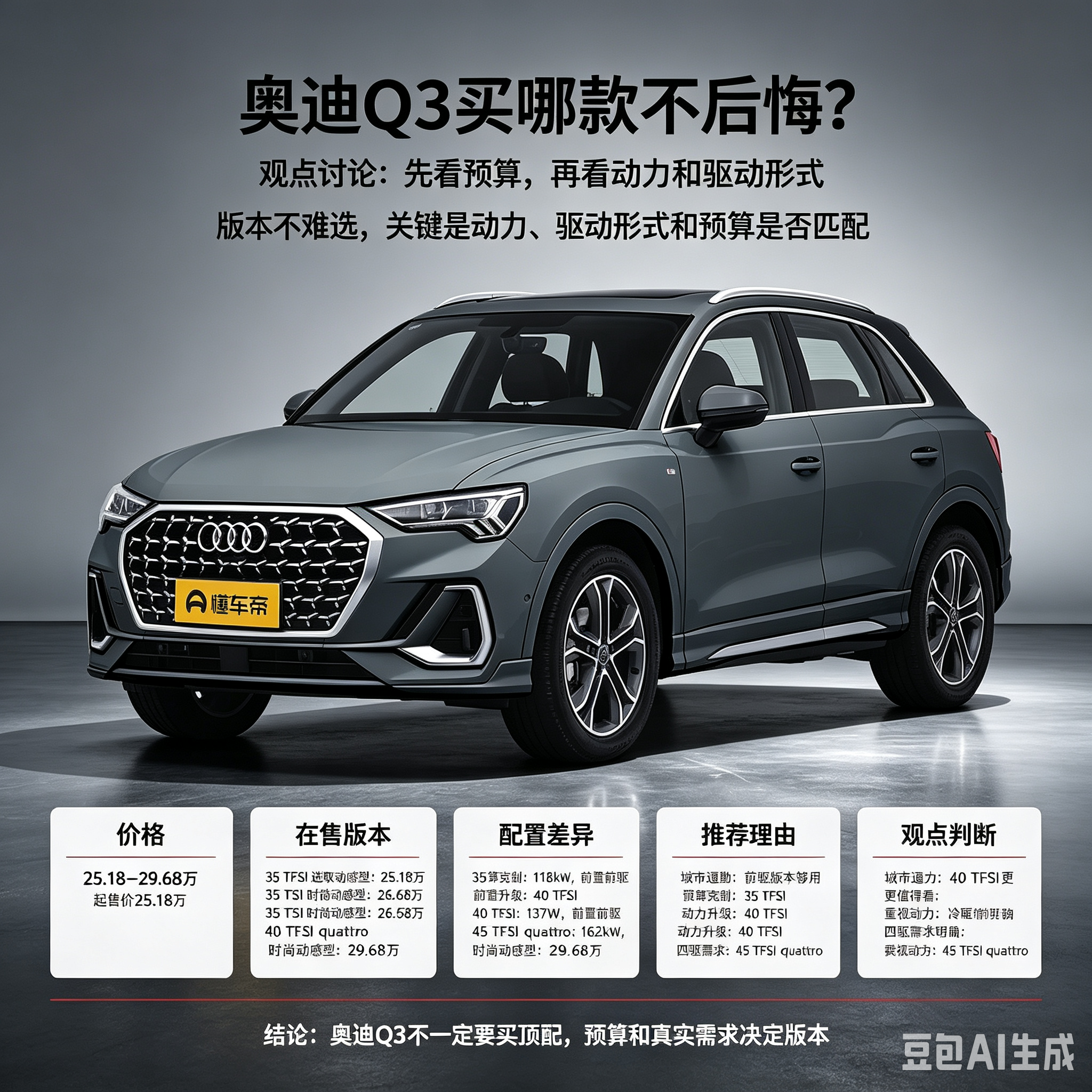 奥迪Q3买哪款不后悔