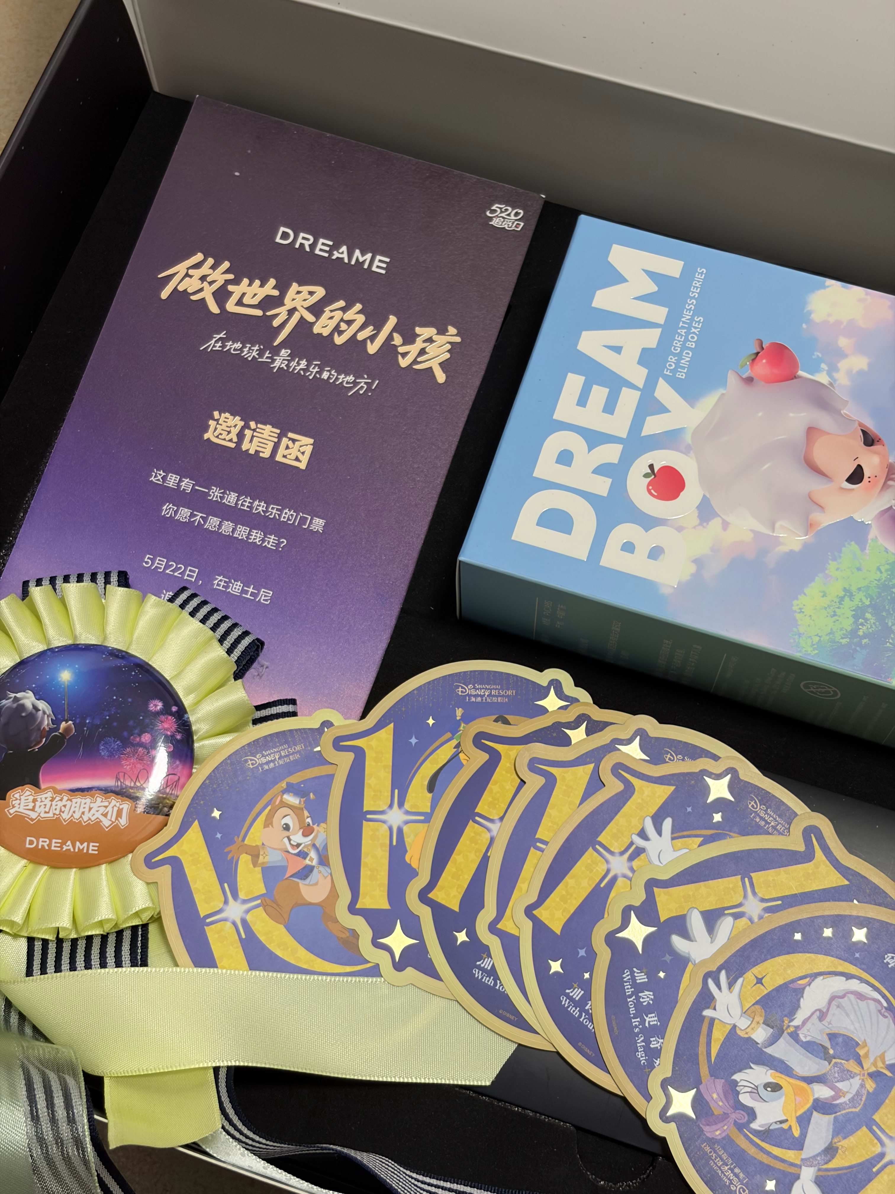 收到了追觅包场迪士尼的邀请函！  明天一起回快乐老家了[酷][酷] ​​​