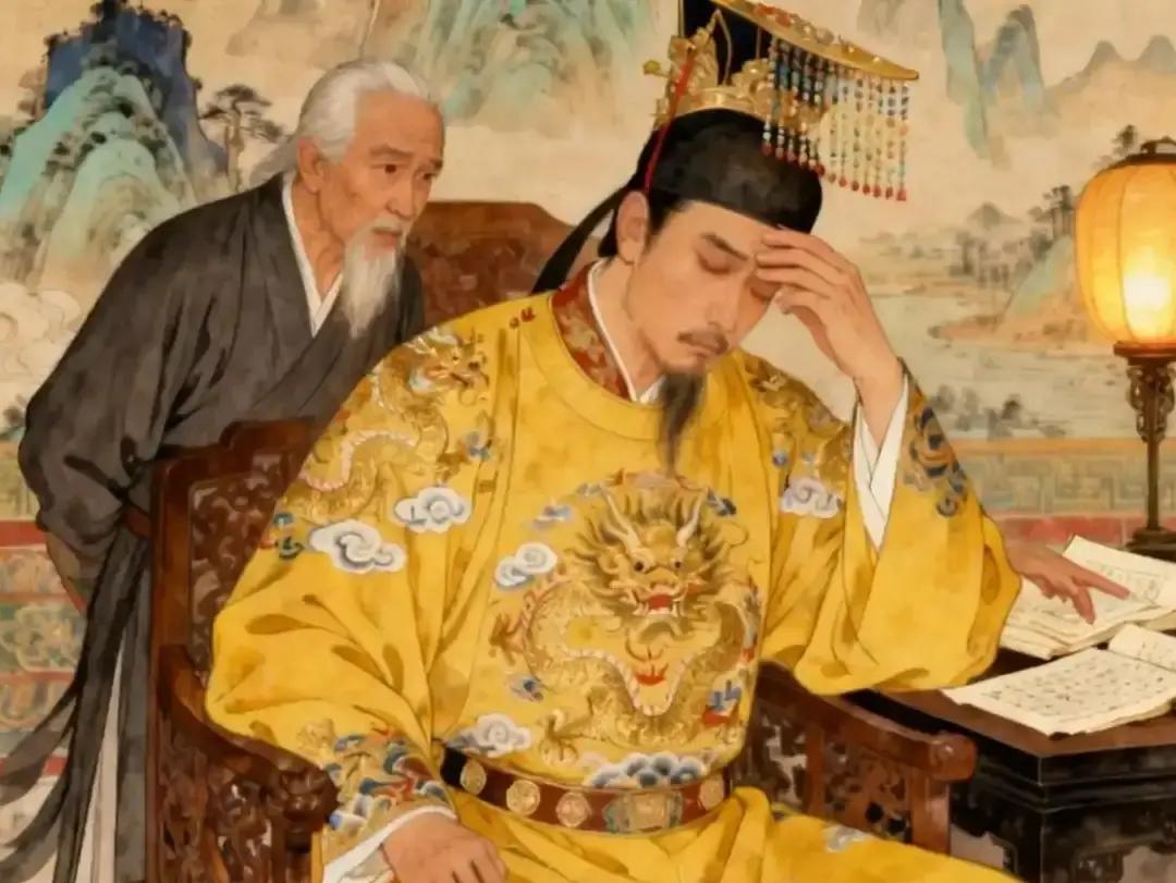 大明灭亡，真不能怪崇祯！一个半途接班的王爷，扛了17年，不容易了。
十七岁那年冬天，信王朱由检被带入皇宫。他没有时间震惊或悲伤，因为哥哥天启皇帝已经咽气，龙椅空悬，魏忠贤的党羽还在殿外徘徊。这个从小在冷眼中长大的少年，必须立刻成为皇帝。
他做得第一件事是自保。进宫前，他暗藏麦饼在袖中，不敢吃一口宫中