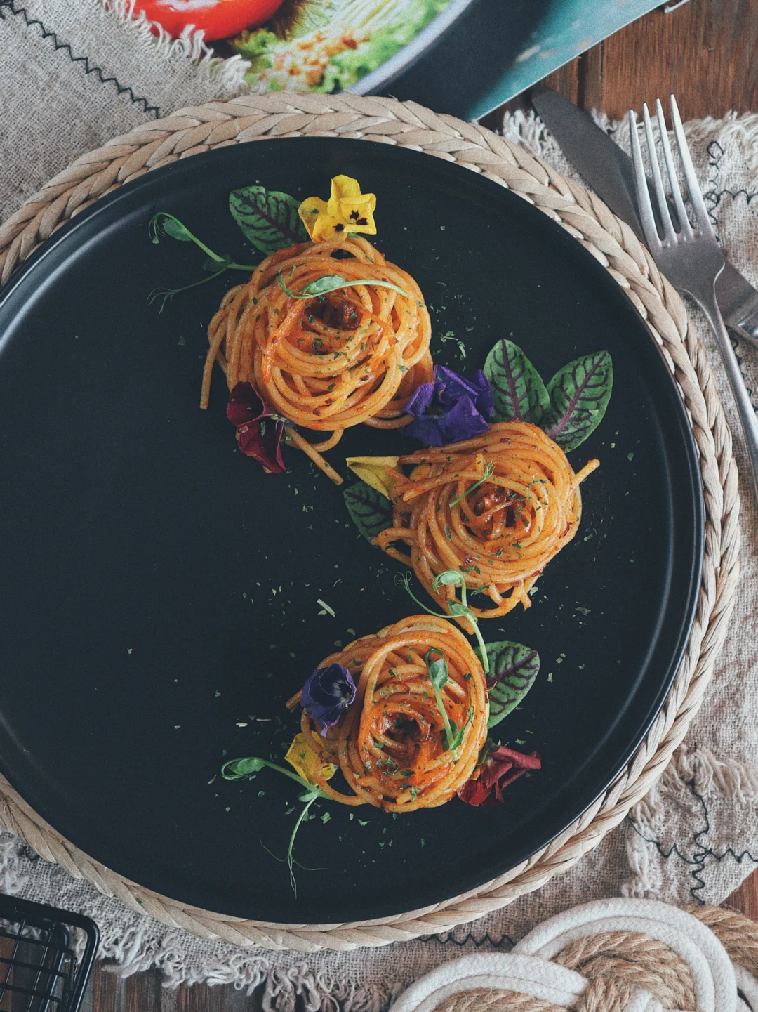 仪式感摆盘brunch早午餐🍽番茄肉酱意面🍝