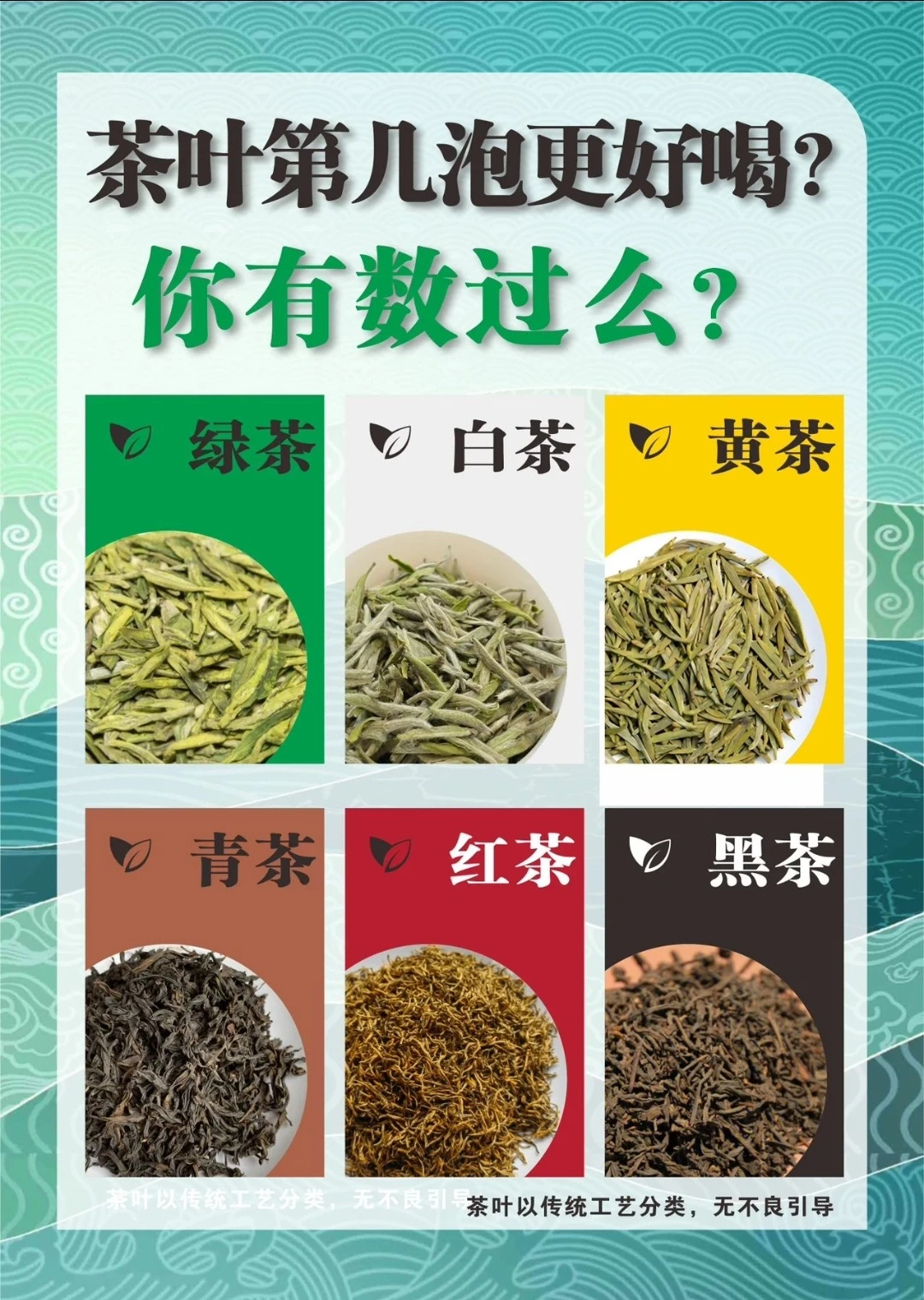 六大茶类第几泡最好喝？你知道吗？