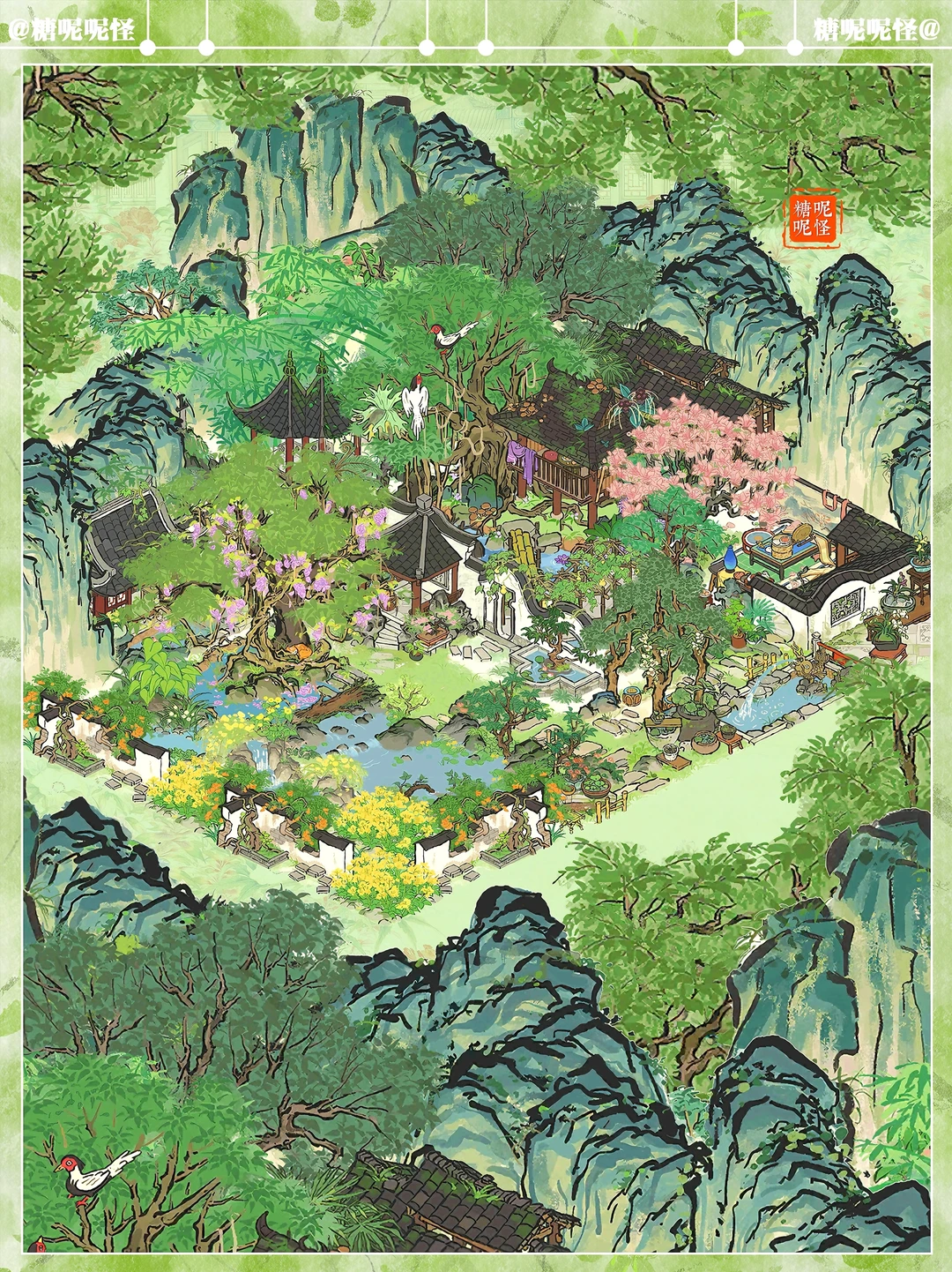 💜悄悄的，小院中紫藤花悄然绽放绽💕💕