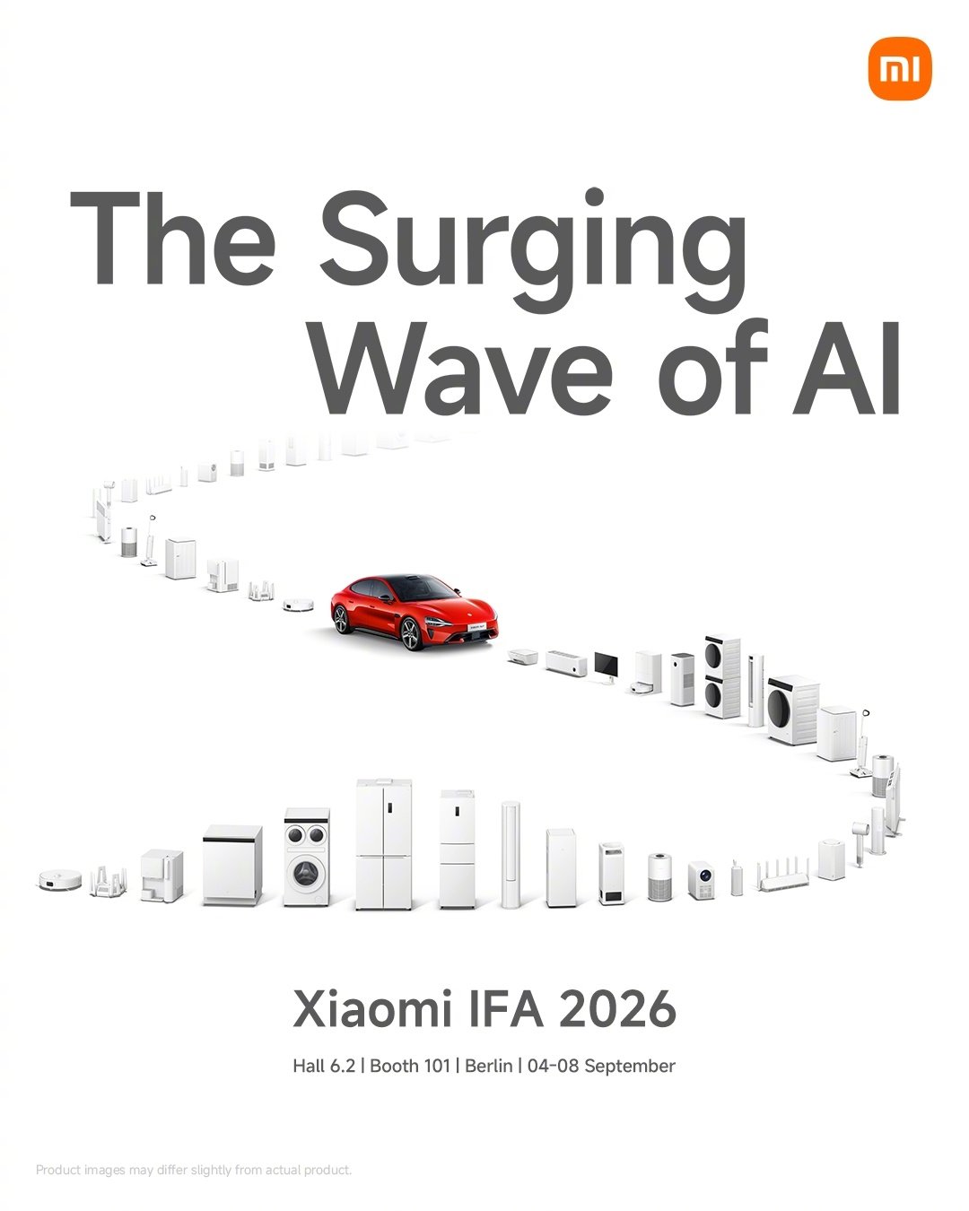 2026年德国柏林国际电子消费品展览会（IFA）即将开启。
小米将首次亮相，展示“人车家全生态”完整阵容，呈现技术与AI如何跨设备、跨空间，融入日常生活。
9月4日，我们柏林见！ ​