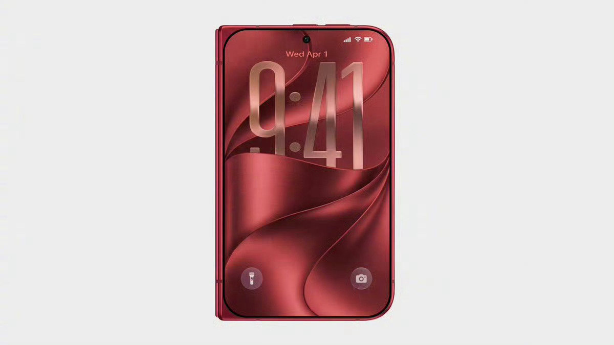 苹果折叠屏iPhone Ultra新配色曝光[doge]依旧偏暗的樱桃红，辨识度拉满，会成为卖得最好的颜色？ ​