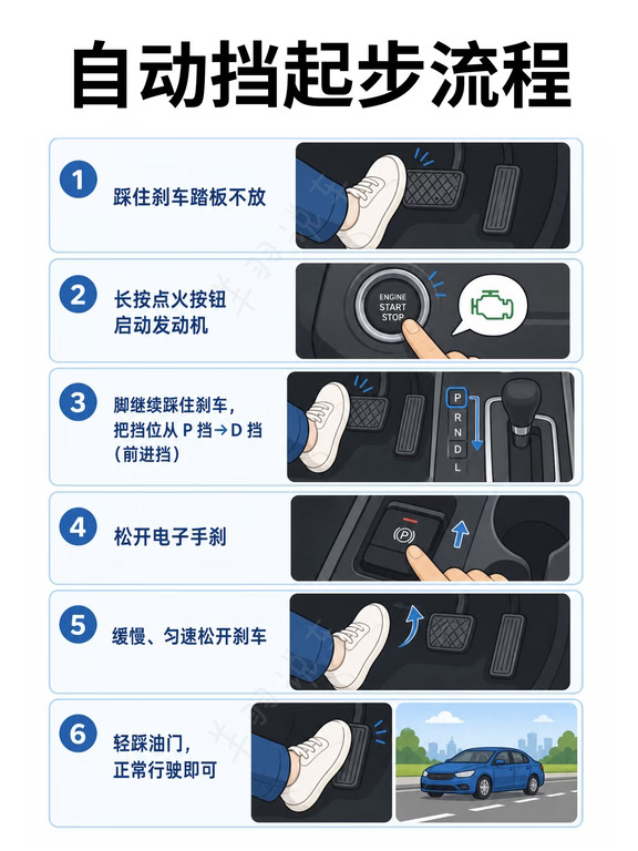 突然发现，很多人开车起步就错了