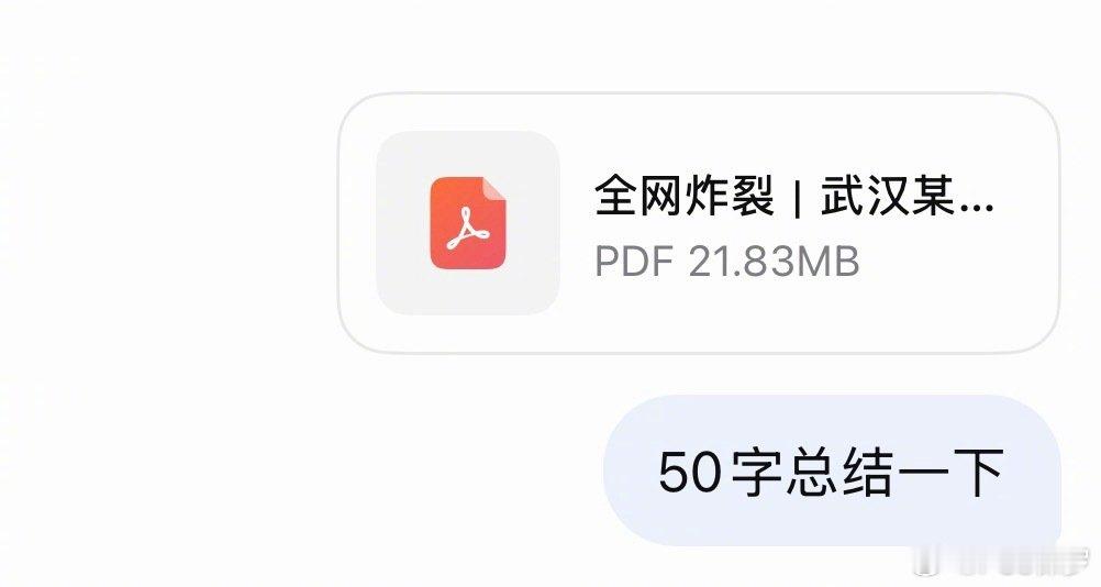 这时候ai就很好用了，86页一瞬间就总结完了[允悲]#武汉大学 86页PDF# ​